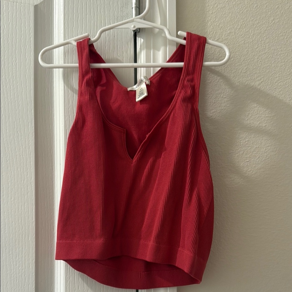 Red Sleeveless Women's Top
